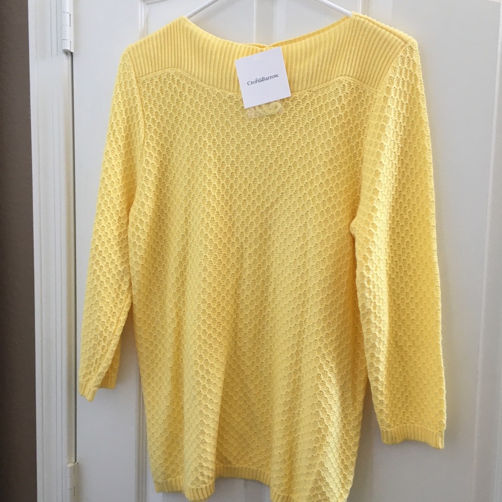 FINAL MARKDOWN NWT Croft and barrow knit top large